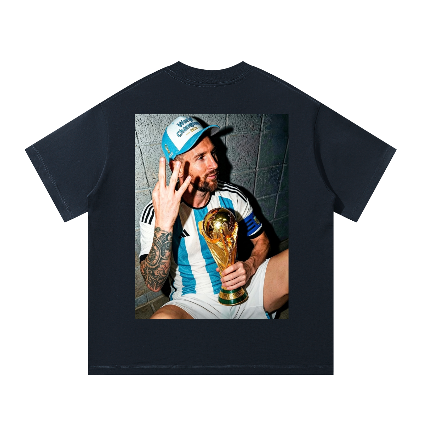 MulTeechoice Him Messi AutographTee